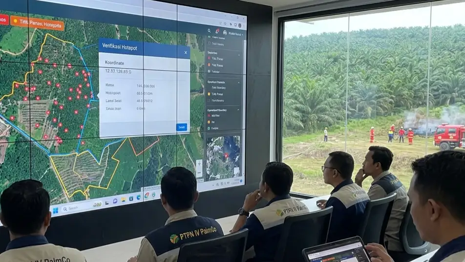 GeoPalm Dashboard Perkuat Pencegahan Karhutla PTPN IV PalmCo