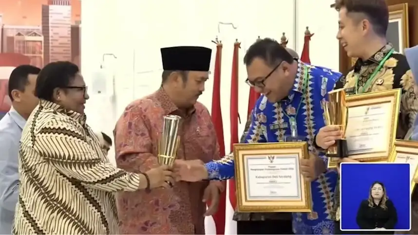 Deli Serdang Raih Terbaik Kedua Penghargaan Pembangunan Daerah 2026