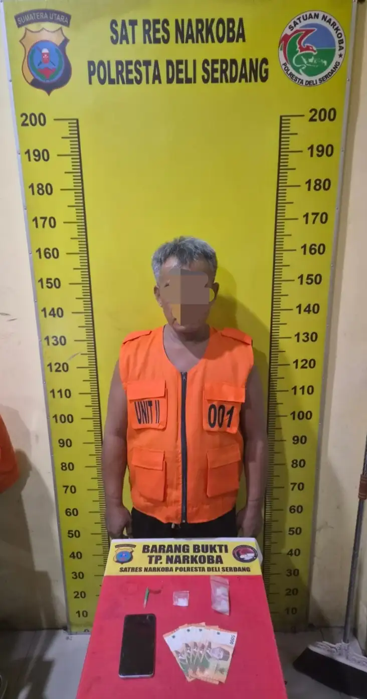 Polisi Amankan Pria 51 Tahun Terkait Dugaan Sabu di Lubuk Pakam