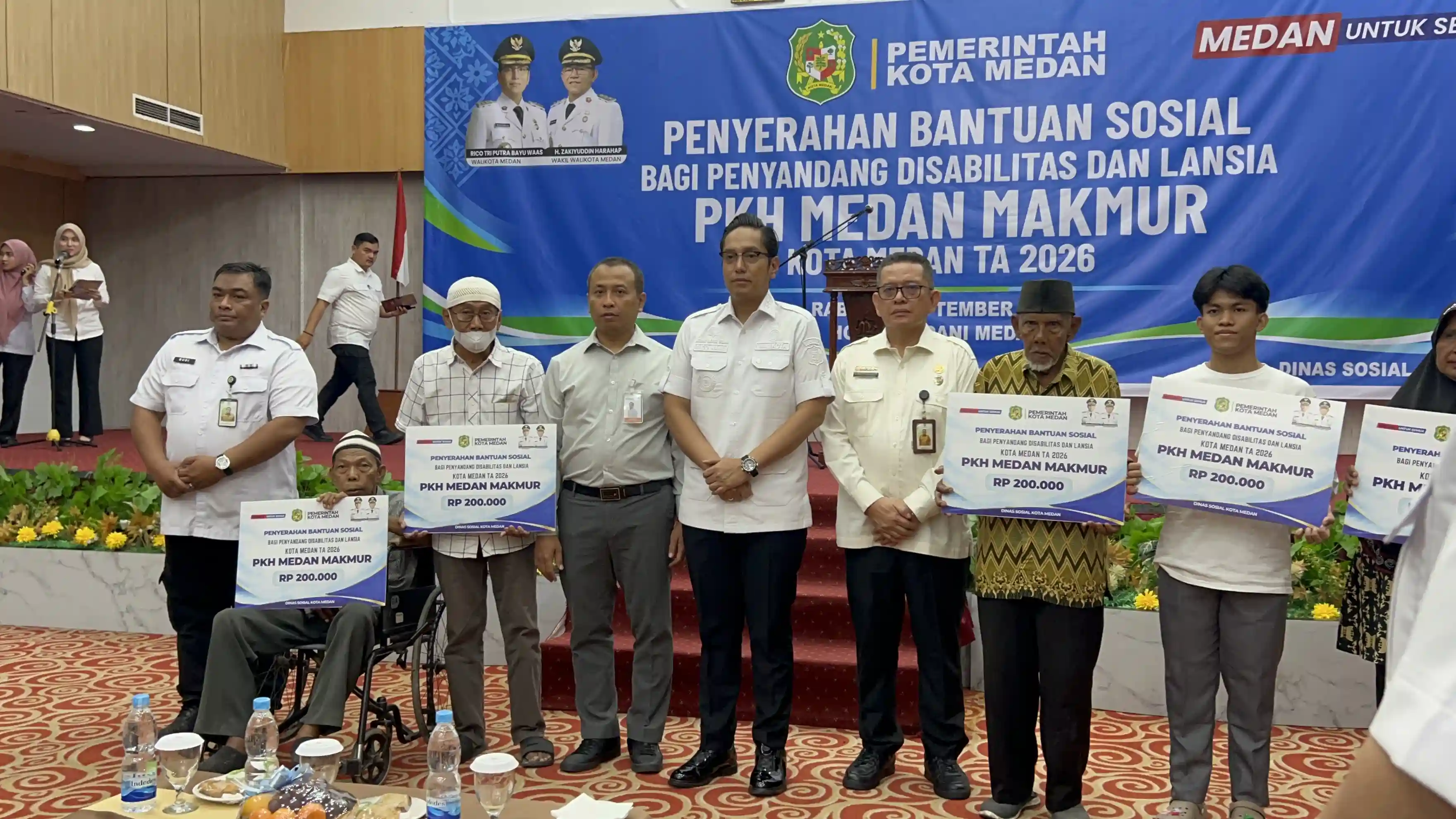 PKH Medan Makmur Cair, Lansia dan Disabilitas Terima Rp800 Ribu