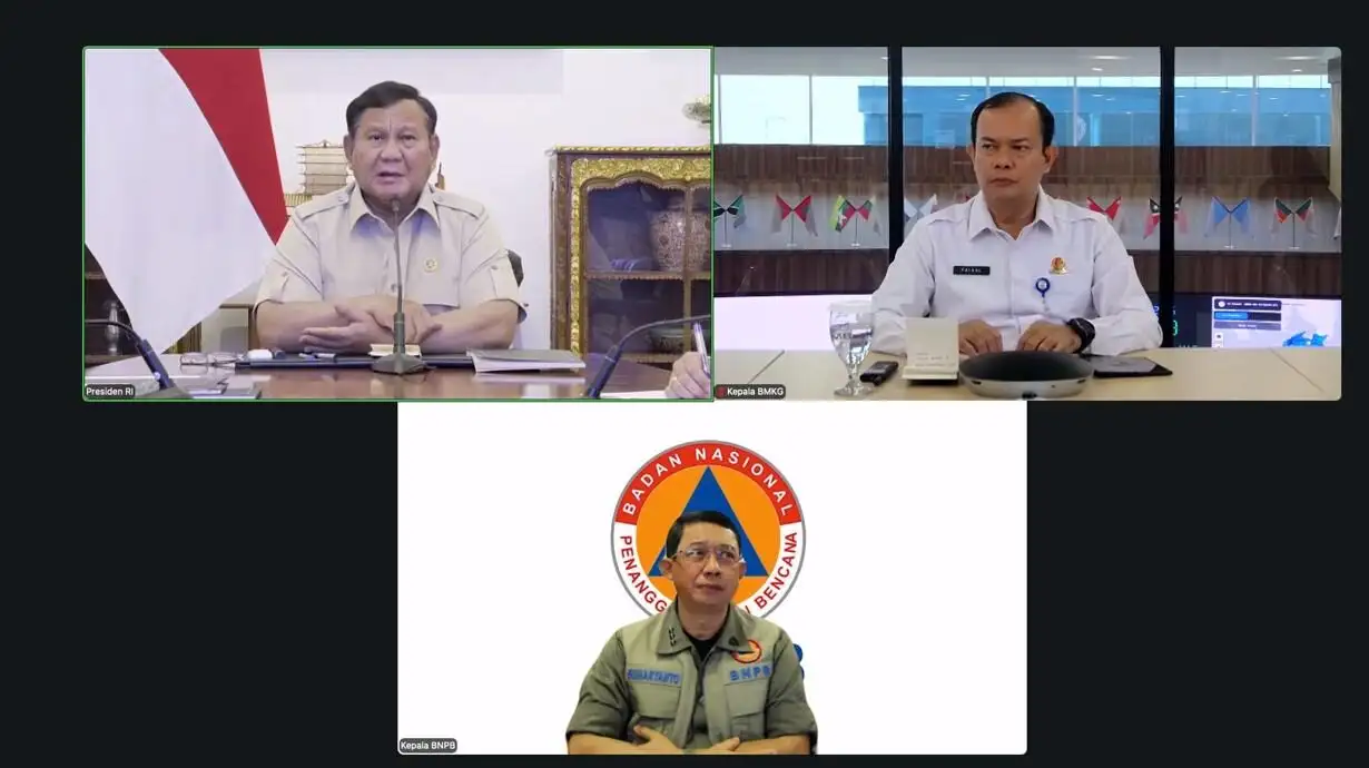 Prabowo Bahas Karhutla, 209,78 Hektare Masih Dipadamkan